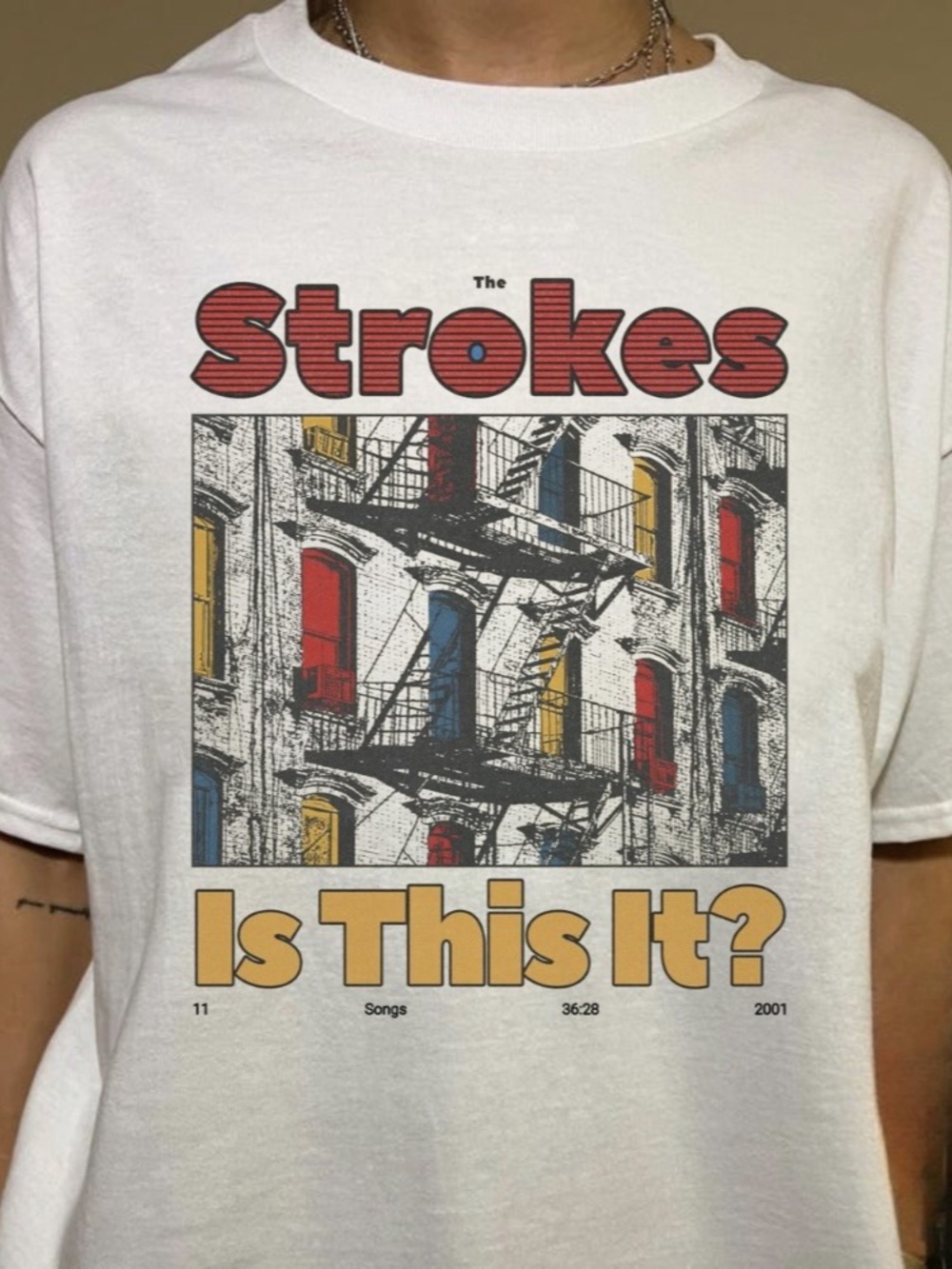The Strokes Band “Is This It ?” Album 2001 T-Shirt White